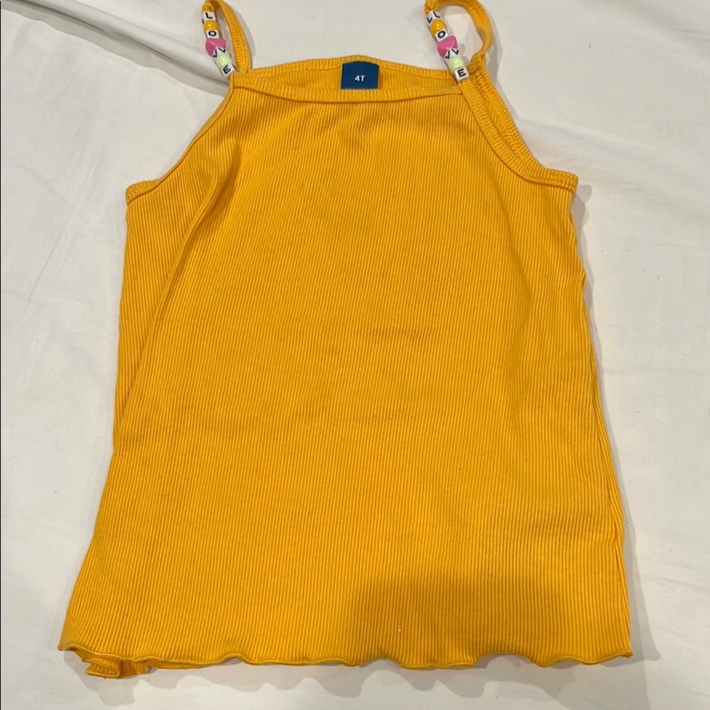 Girls Yellow old navy tank size 4T